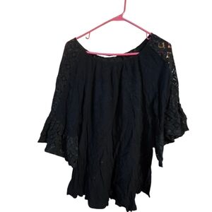 Elegant Black Lace Blouse